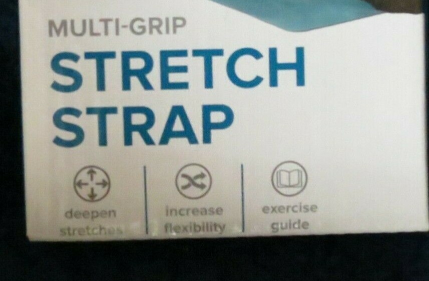 Evolve Multi-Grip Stretch Strap & Yoga Stretching Strap Exercise Guide Included