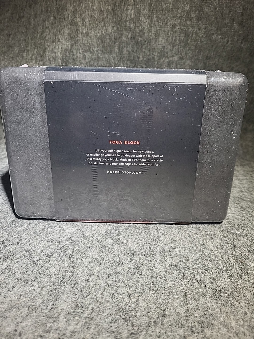 Peloton Yoga Block premium EVA Foam black red new sealed