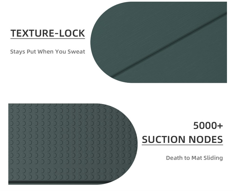Foldable Yoga Mat, Environmental Sports Mat, Odorless TPE Material 71 x 24 inche