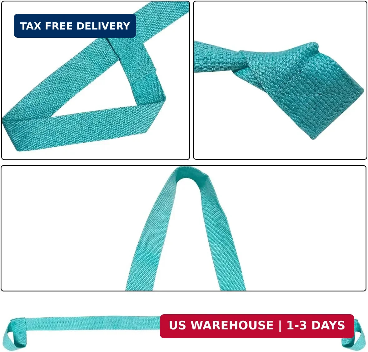 Tenalleys 1Pcs Adjustable Yoga Mat Strap Multi-Purpose Straps Easy-Cinch Yoga Ma