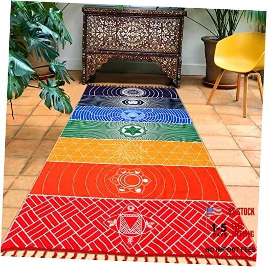 Mexican Yoga Mat Beach Picnic Blanket Chakra Meditation Mat Yoga Rug Sunscreen