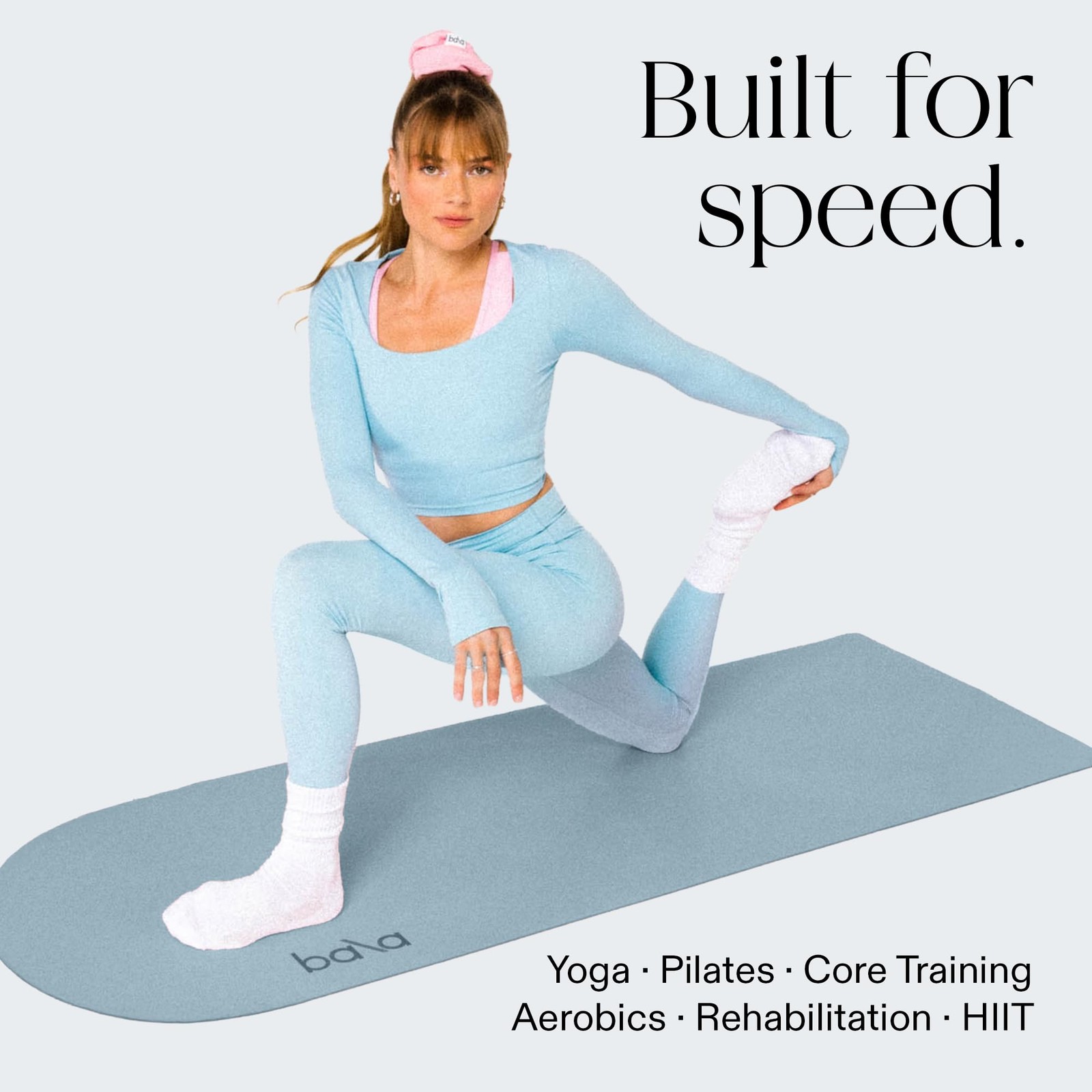 Yoga Mat for Home Gym, 5mm (Sea) – Non Slip Exercise Mat for Home Workout, St…