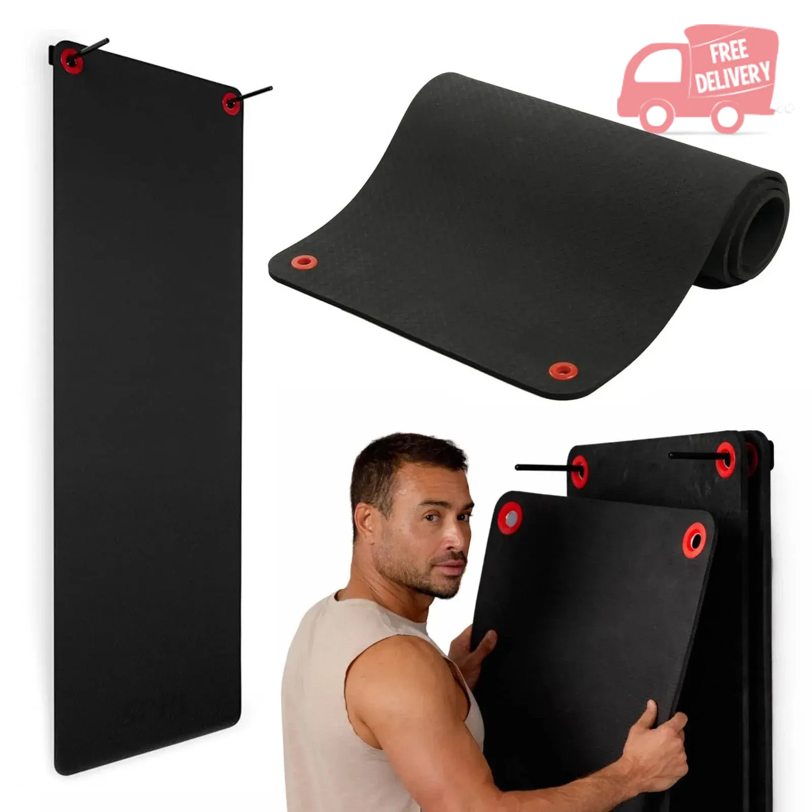 SPRI Hanging Exercise Mat, Fitness & Yoga Mat for Group Fitness Classes, Commerc