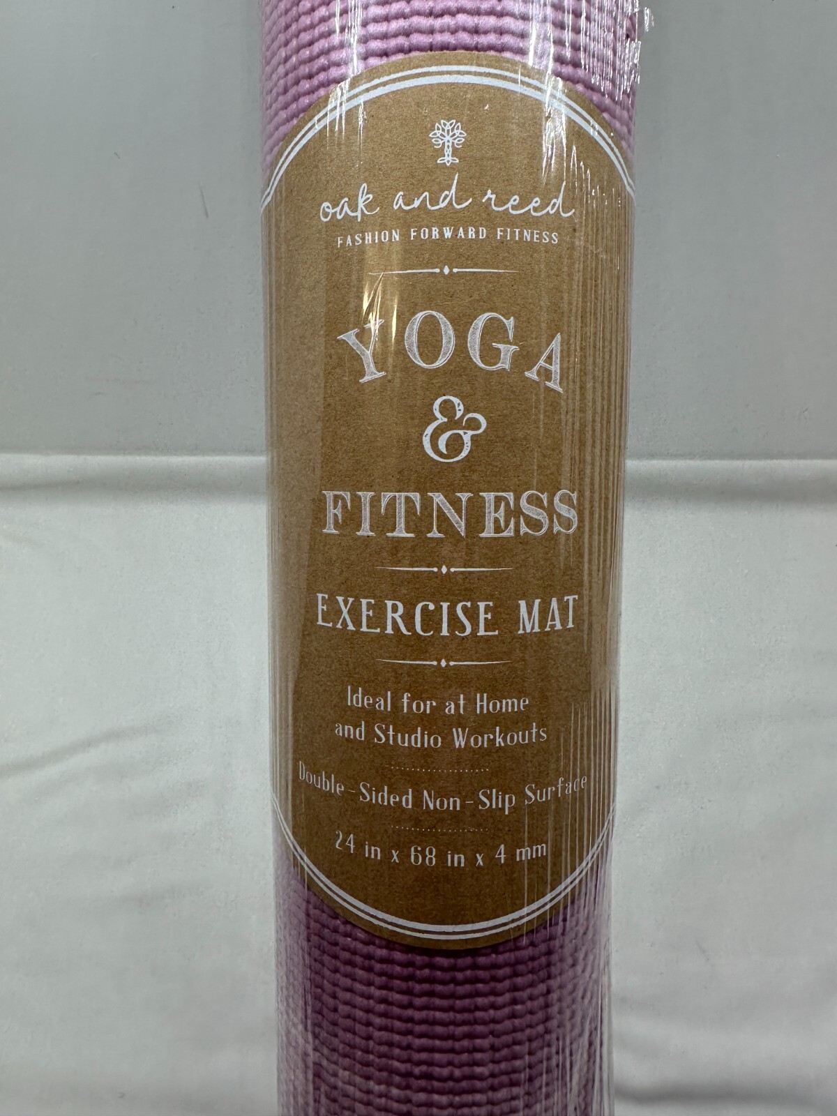 Oak and Reed Yoga and Fitness Exercise Mat Set (24&Prime;x68&Prime;x4mm) – Sling and Bag