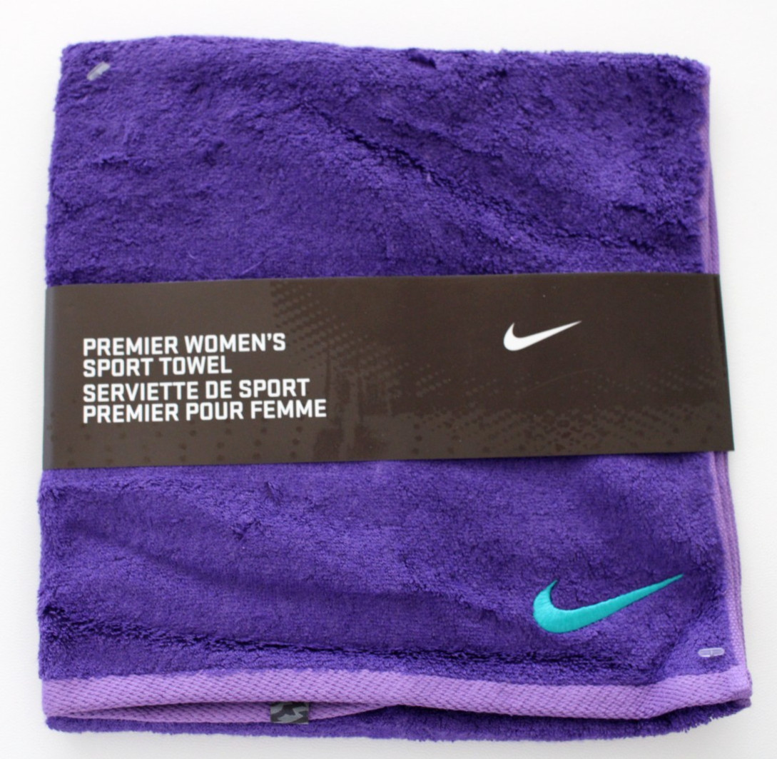 Nike Sport Towel Terry Loop Purple/Teal 15&Prime; x 31&Prime; Medium