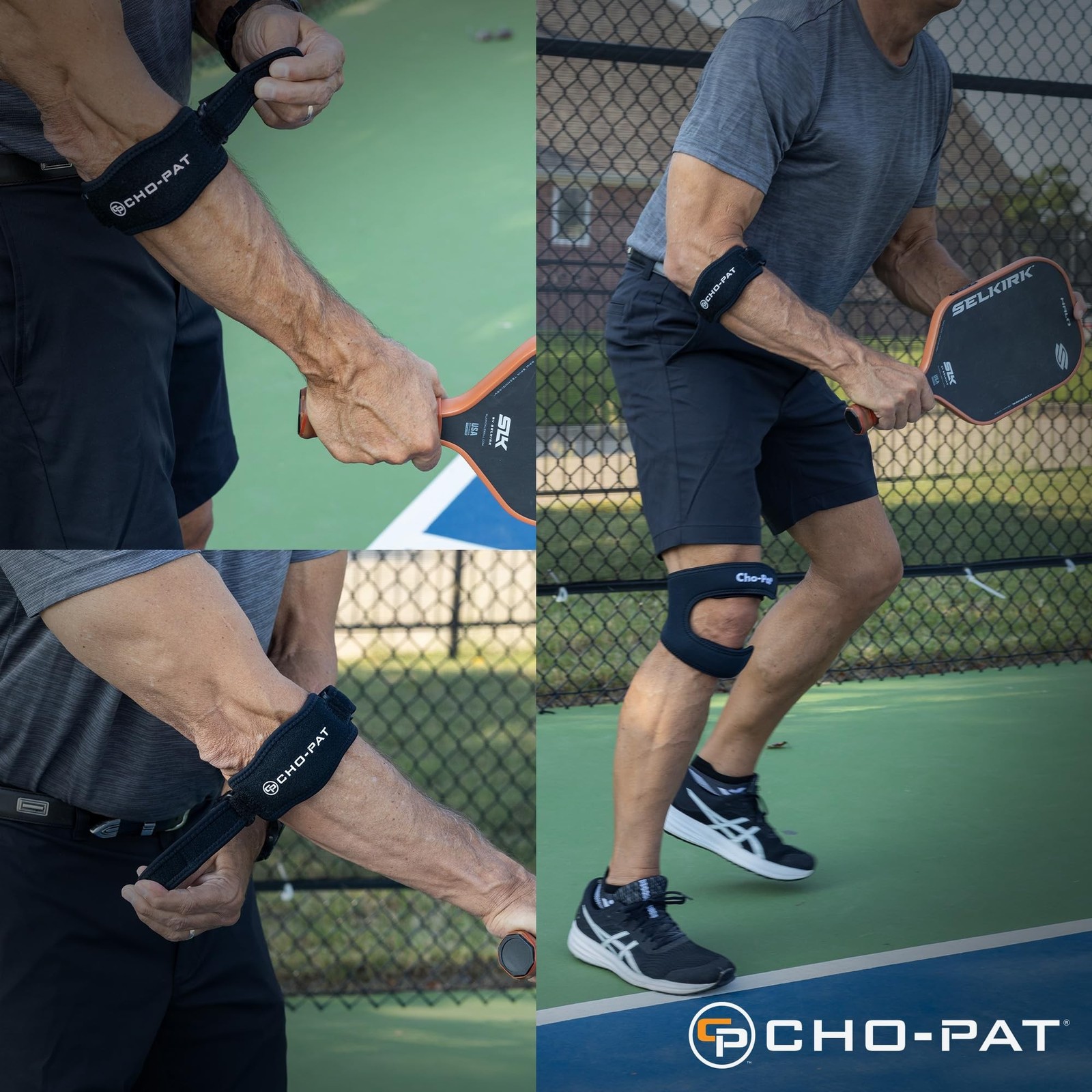 Cho-Pat Tennis Elbow Strap, Adjustable Forearm Support for Tennis Elbow, Over…