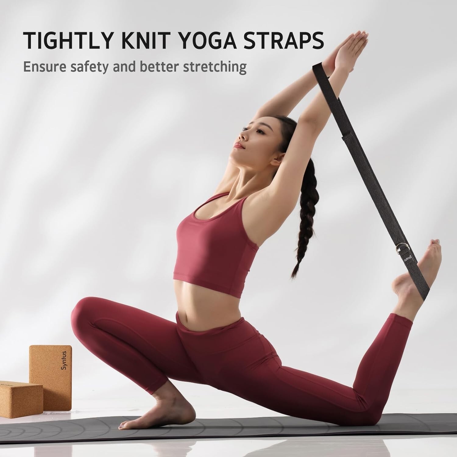 Complete Yoga Training Kit: Cork Blocks & 8FT Yoga Strap for All Levels