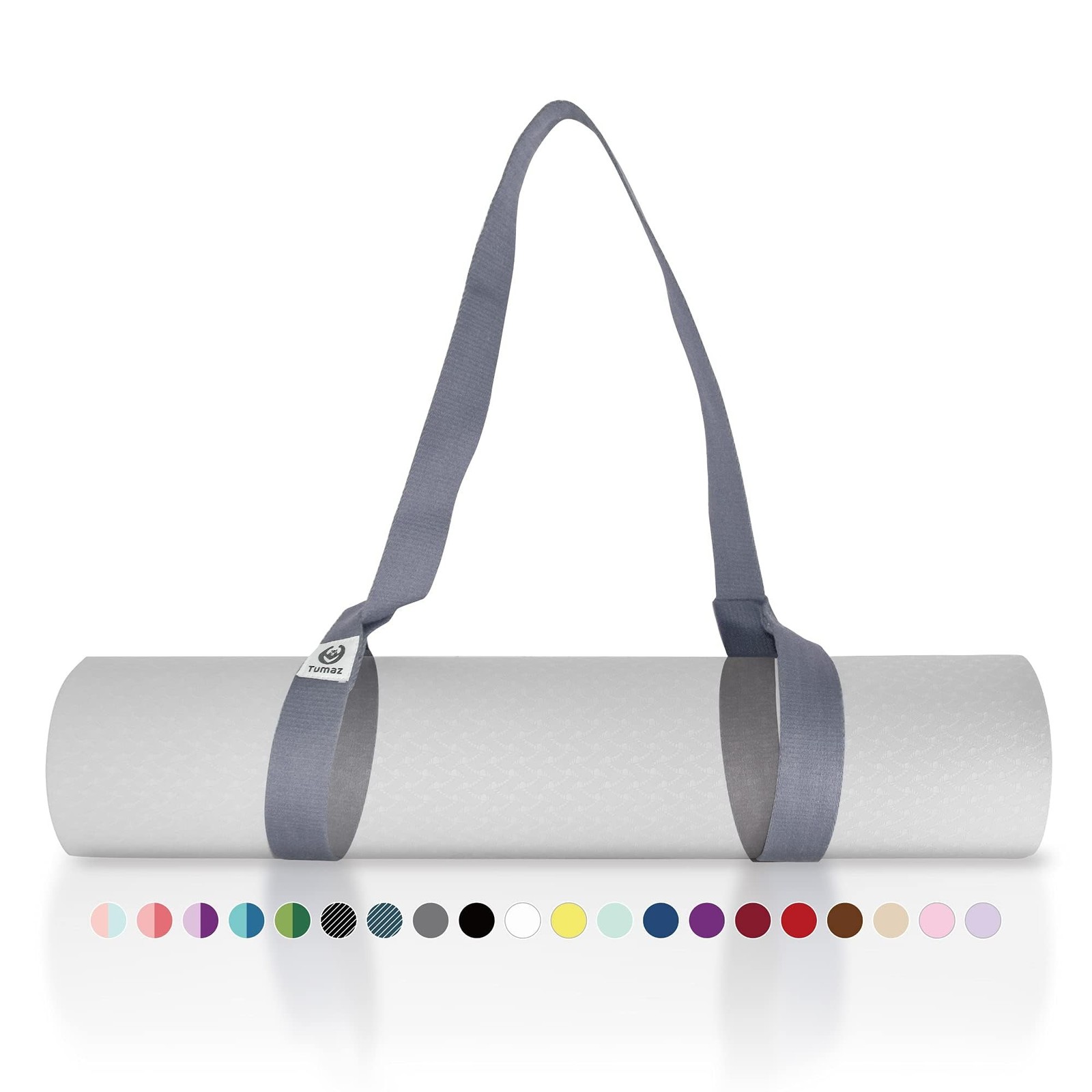 Tumaz Yoga Mat Strap [MAT NOT Included] (2 Sizes) with Extra Thick & Comfy De…