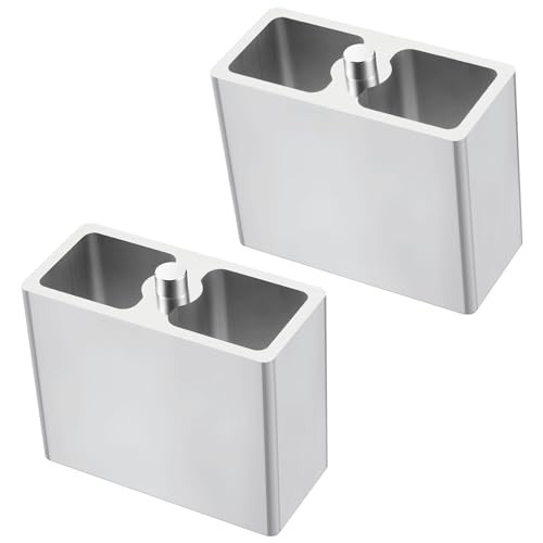 4 inch Universal Leaf Spring Lowering Block, 2 Pack Aluminum 4 inch Lower Block