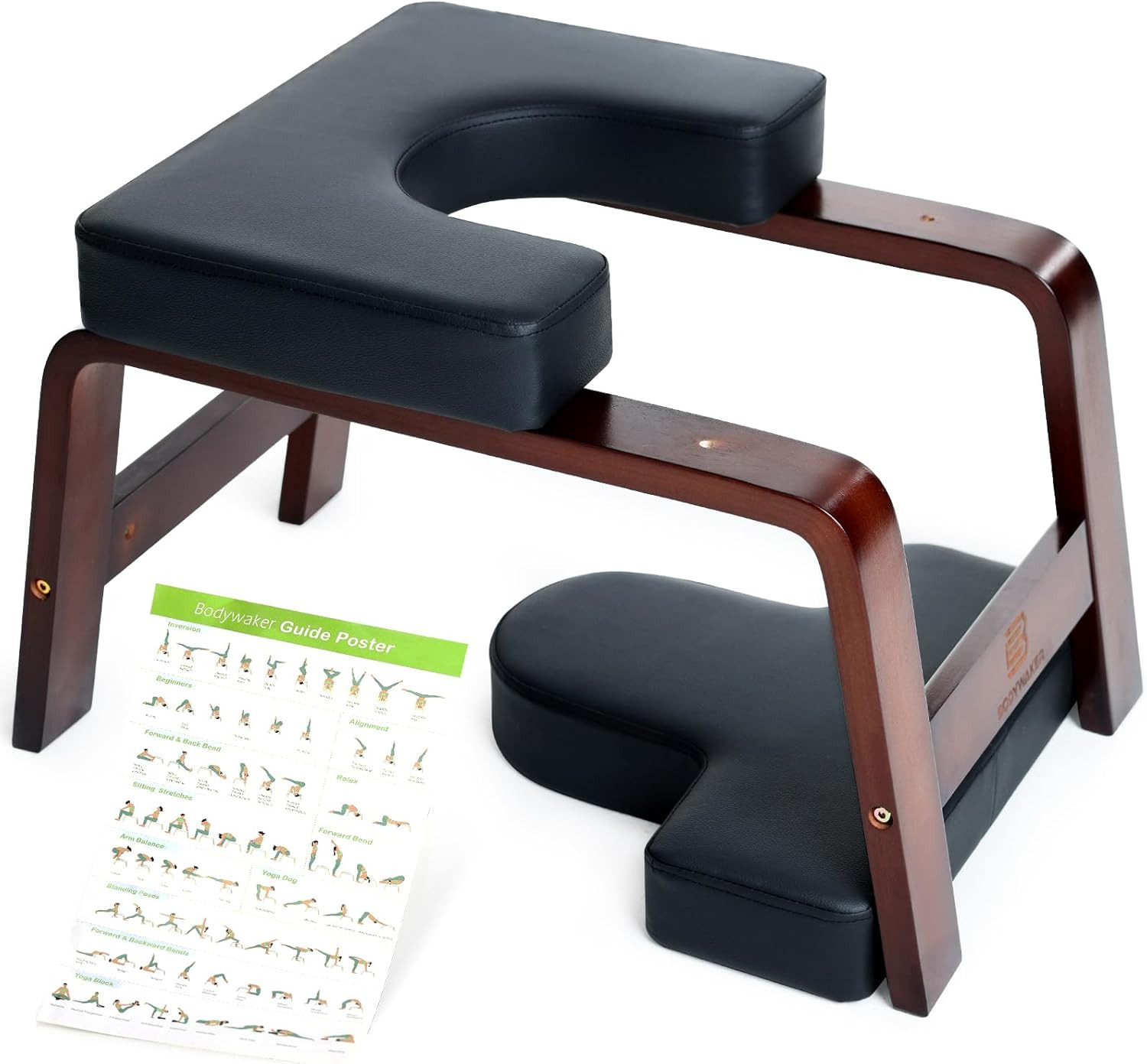 Yoga Headstand Bench, Stand Yoga Chair for Balance Training, Core Strength Build