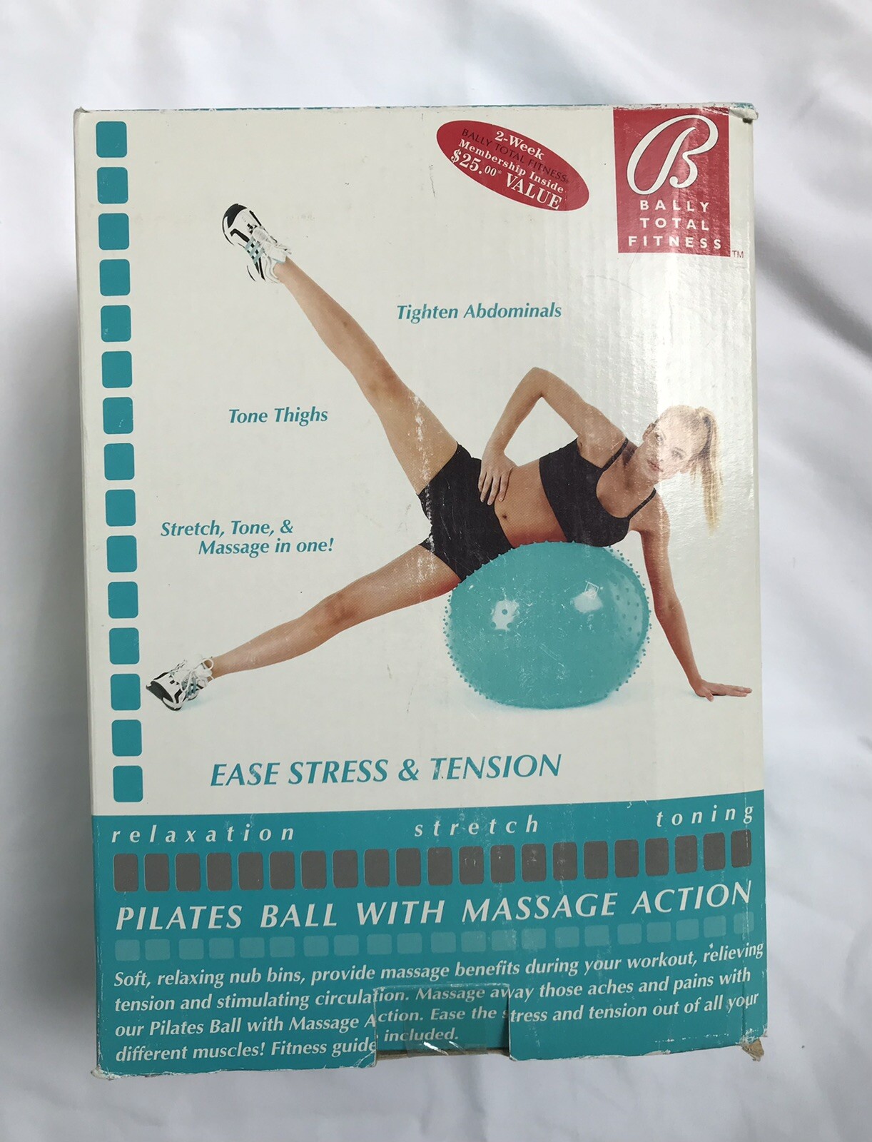 Bally Total Fitness Pilates Ball with Massage Action