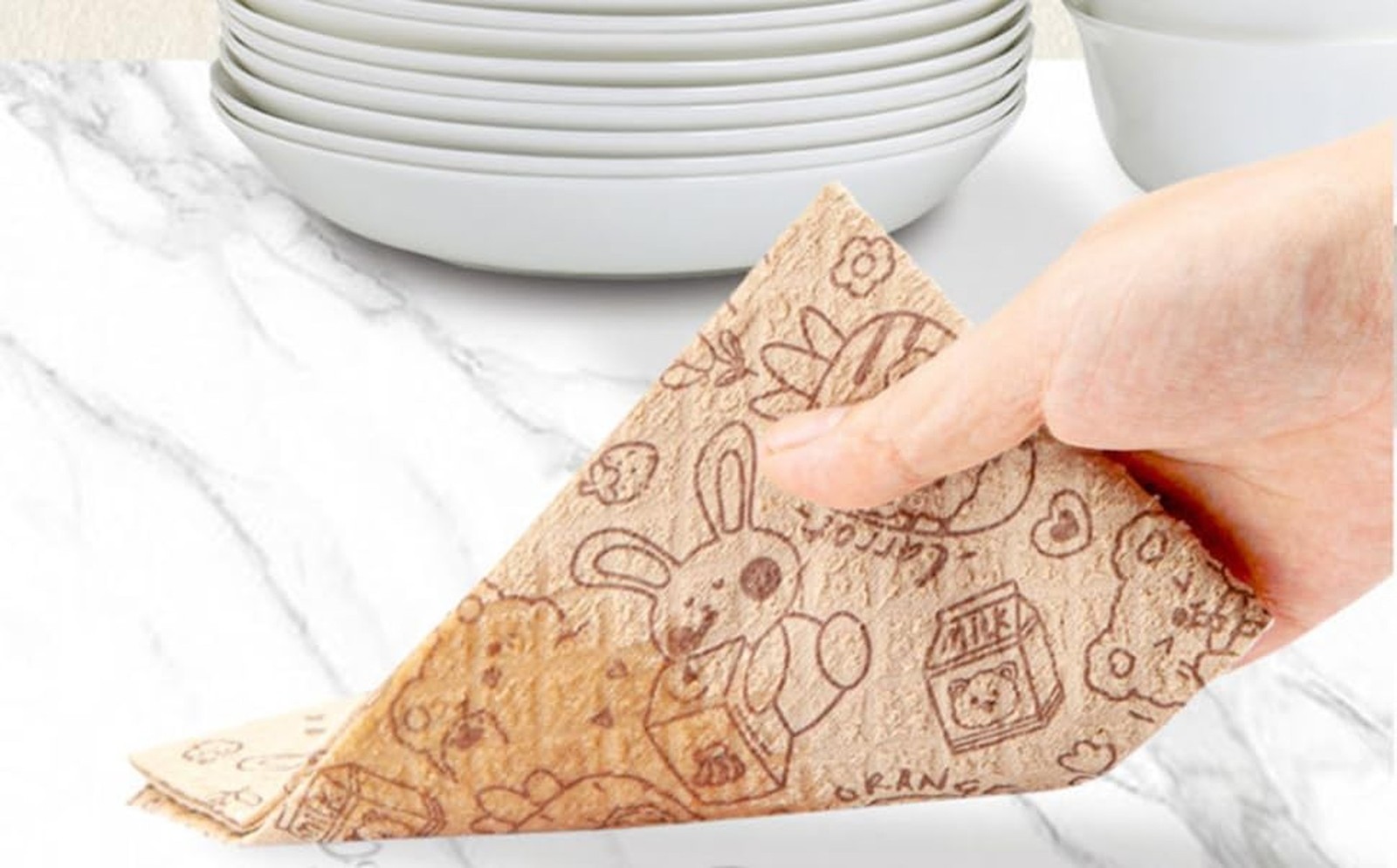 Durable Bamboo Kitchen Paper Towels,Unbleached Bamboo Fiber with Rayon,Dry an…