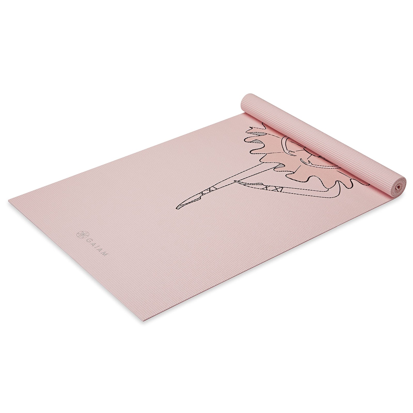 Gaiam Kids Yoga Mat Exercise Mat, for 60&Prime; L x 24&Prime; W x 0.11&Prime; H, Ballerina