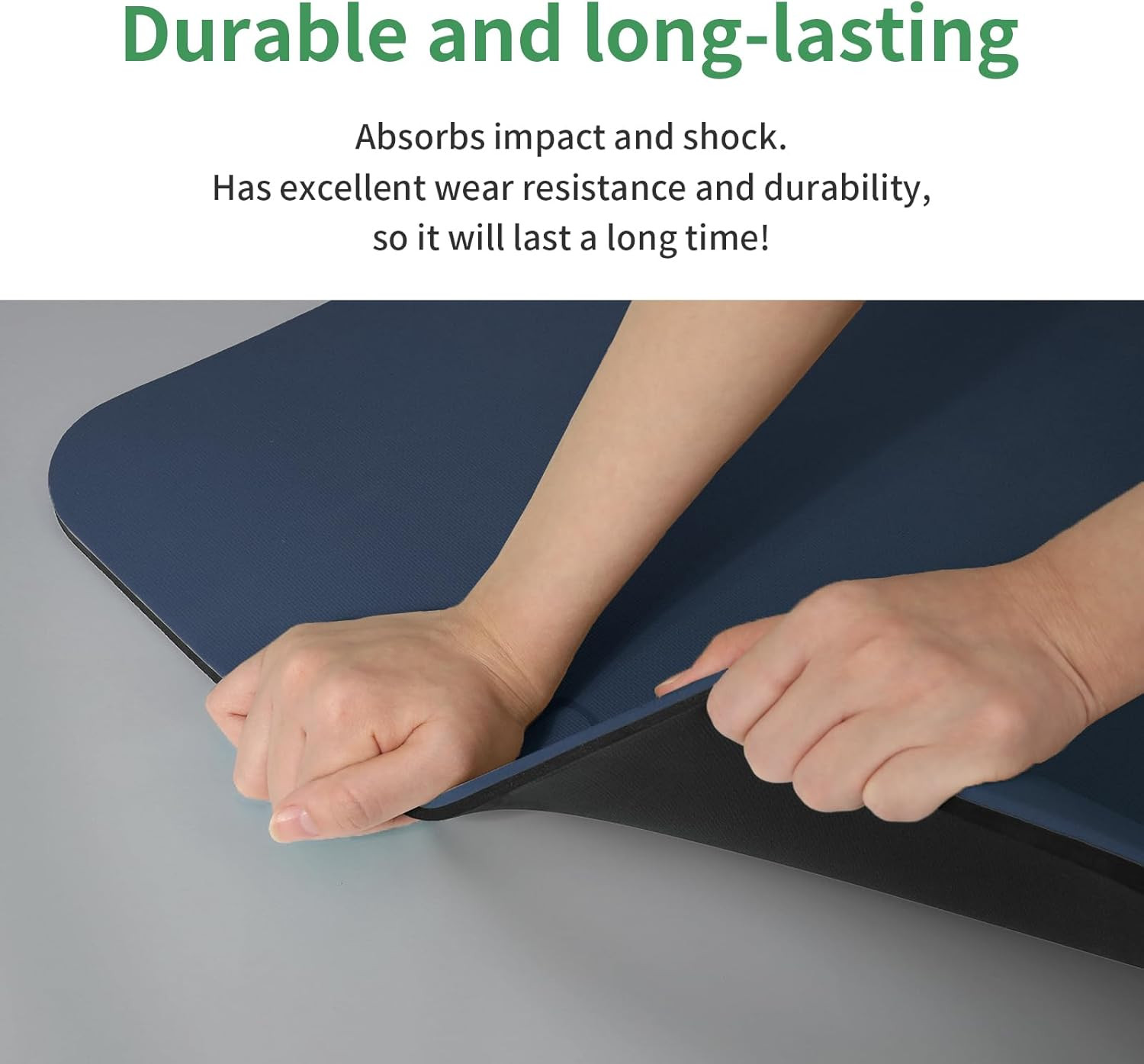 Yoga Mat Non Slip Anti-Tear,Extra Thick-2/5 Inch（10Mm）High Resiliency Profession
