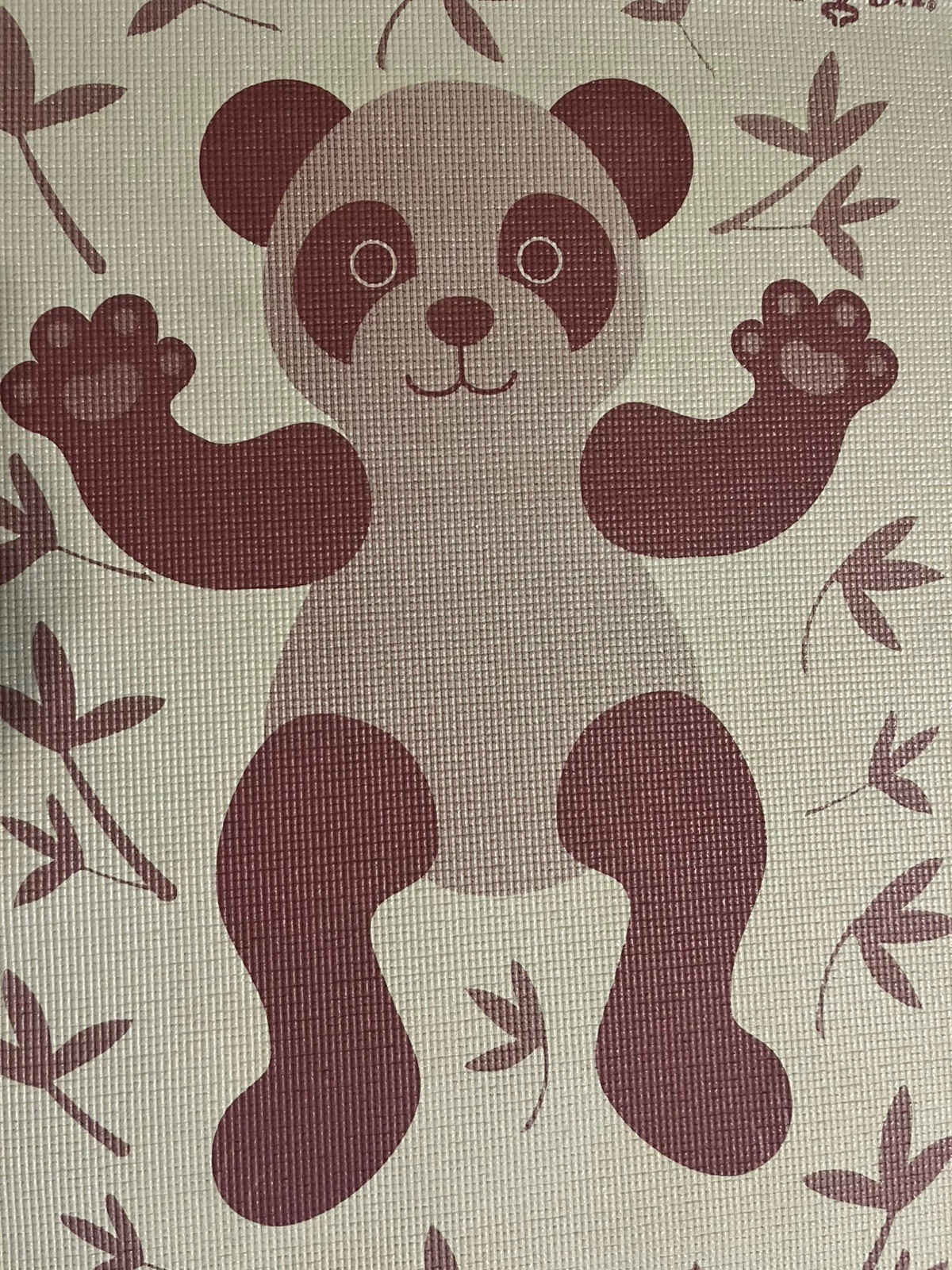 Green Sprouts Panda Kids Yoga Mat w/ Carry Strap Non Slip Exercise Play Mat