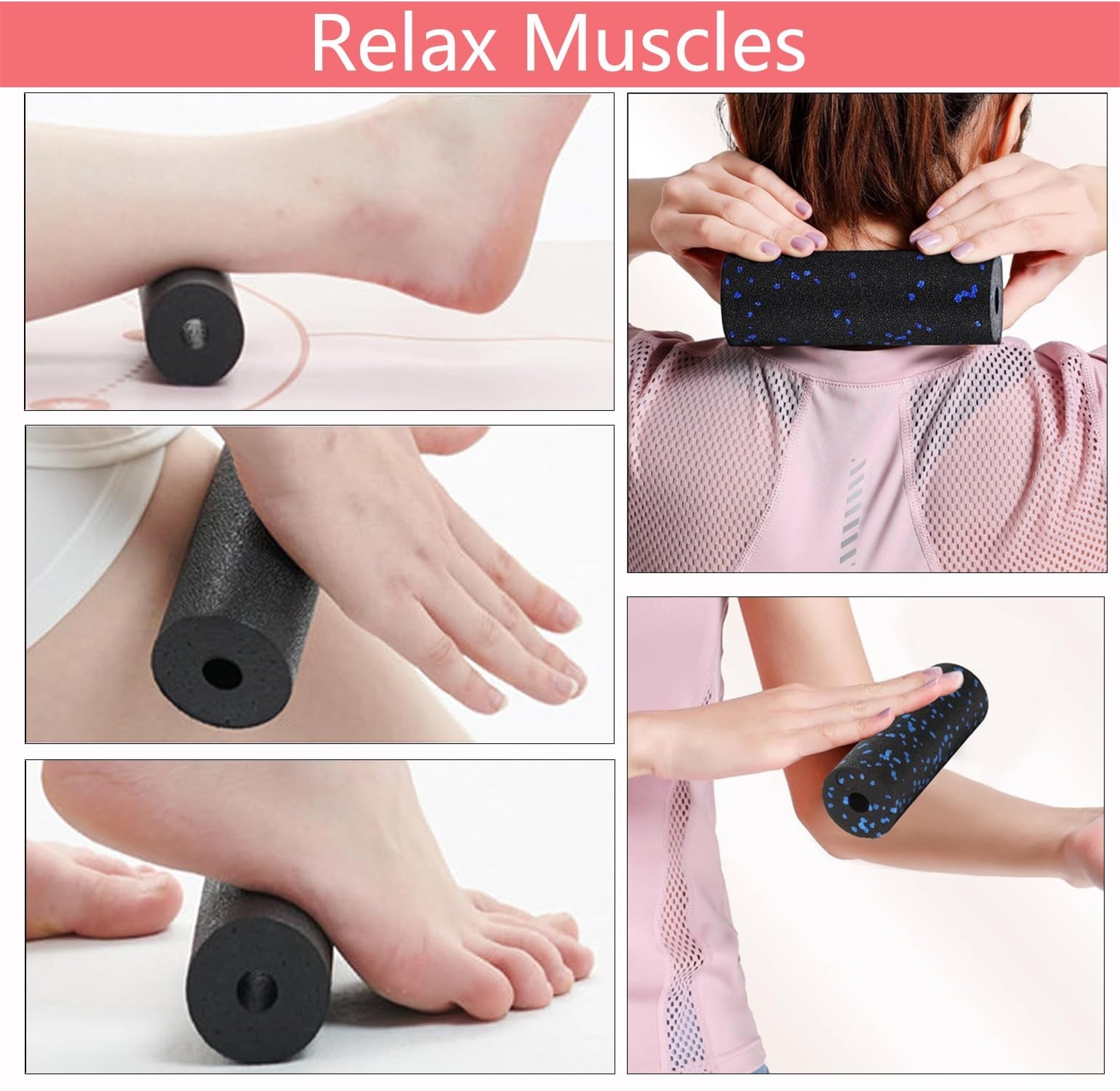 Extra Mini Foam Roller – High Density Massage Roller, Extra Small Yoga Roller…
