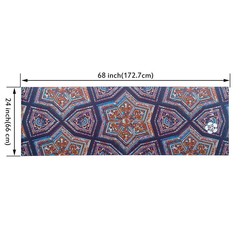 NEW! AUM 68&Prime; x 24&Prime; ULTRA SOFT TEXTURE YOGA EXERCISE MAT – NON-SLIP W/CARRY STRAP