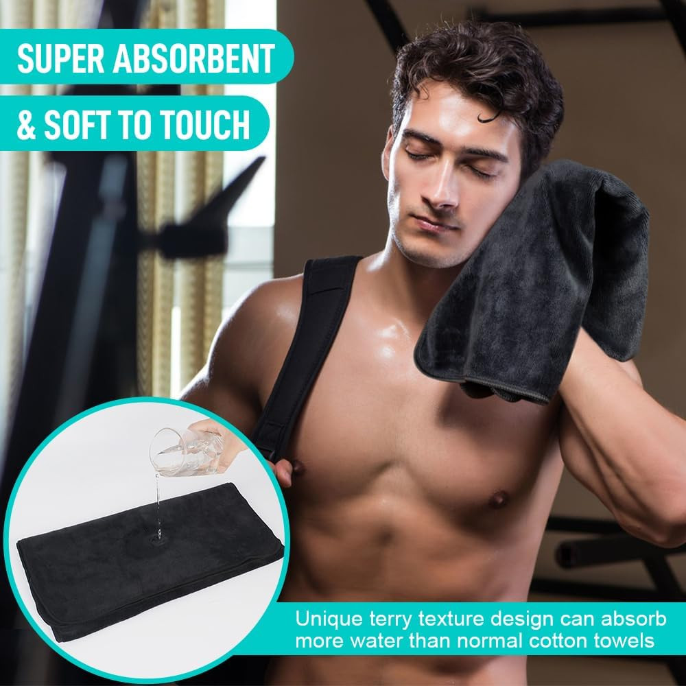 Microfiber Gym Towels Super Absorbent Compact Travel Workout Towel Quick Dry Cam