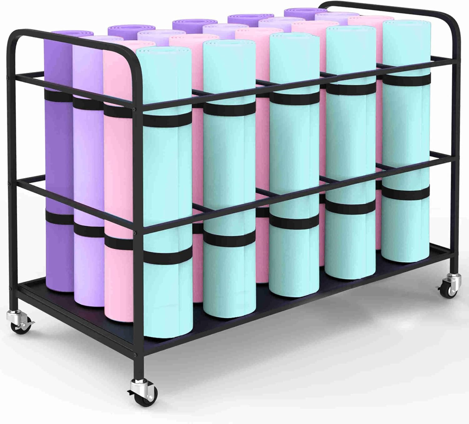 Yoga Mat Holder Organizer Yoga Mat Storage Rack Basket for Home Gym Exercise Wor