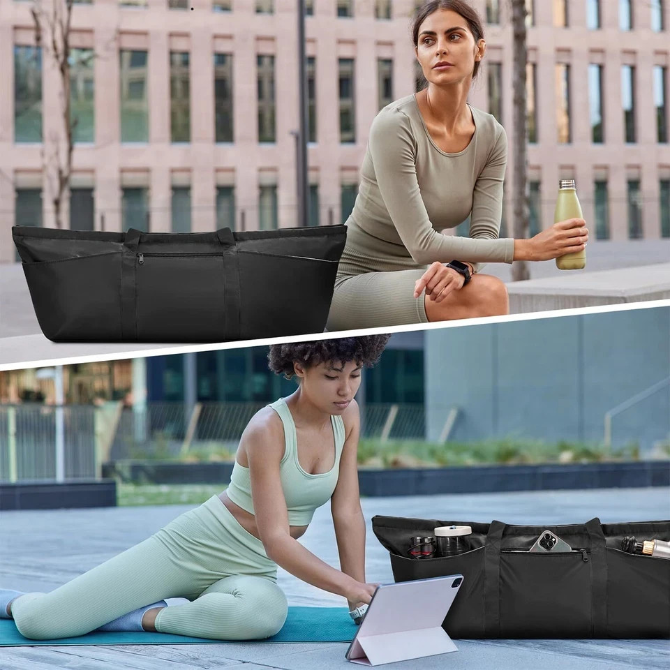 Large Yoga Mat Bag with Shoes Bag and Wet Compartment Ladies Pilates Gym Bag …