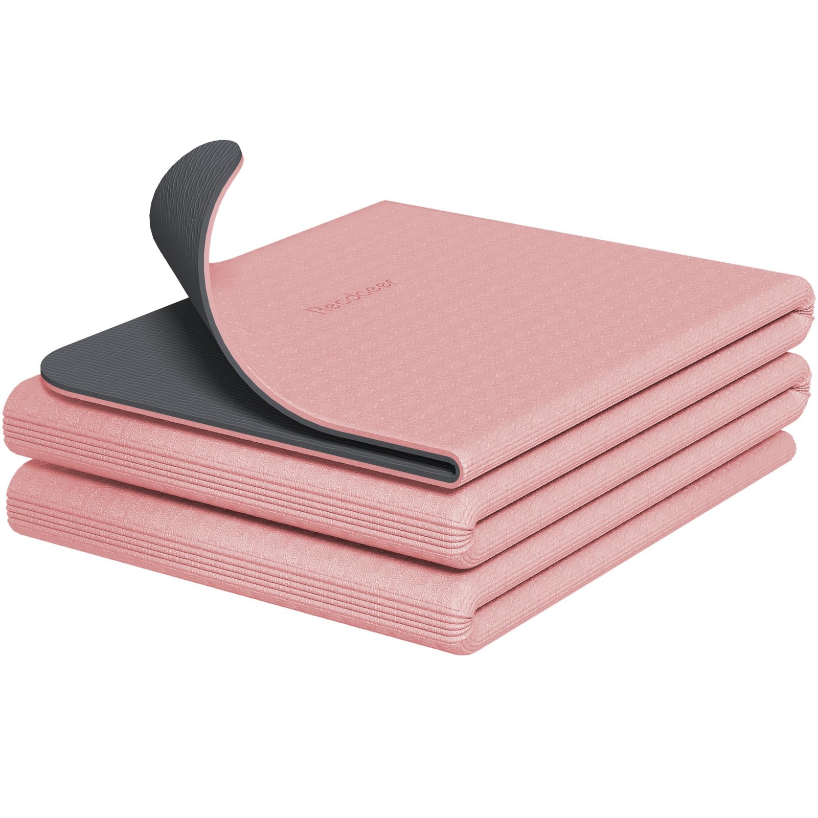 6mm Thick Foldable Travel Yoga Mat with Carrying Bag 72×24 Inch Non-Slip