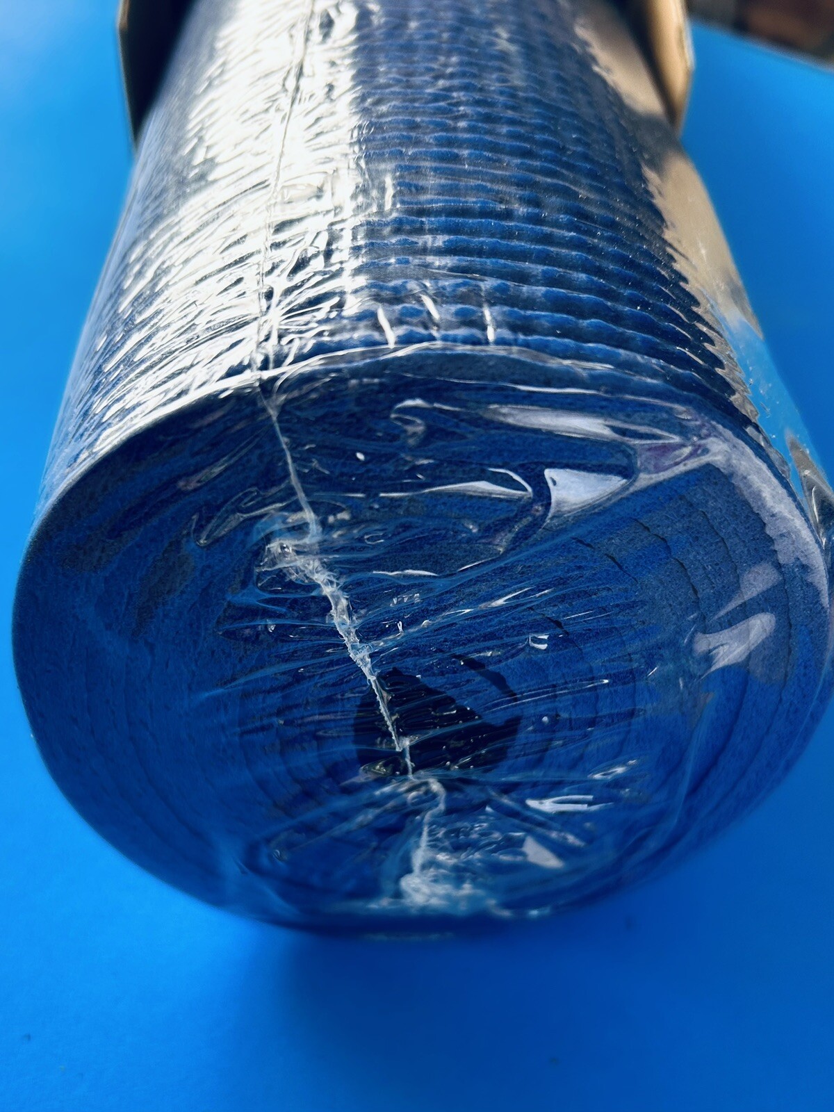 TKO Fitness VTG 2001, 1/4&Prime; 24&Prime; x 68&Prime; Yoga Mat, Sticky Studio Quality Blue Sealed