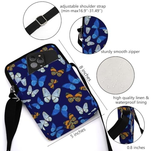 Aesthetic Crossbody Bags for Women Sling Bag Cute Small Sling Butterflies1