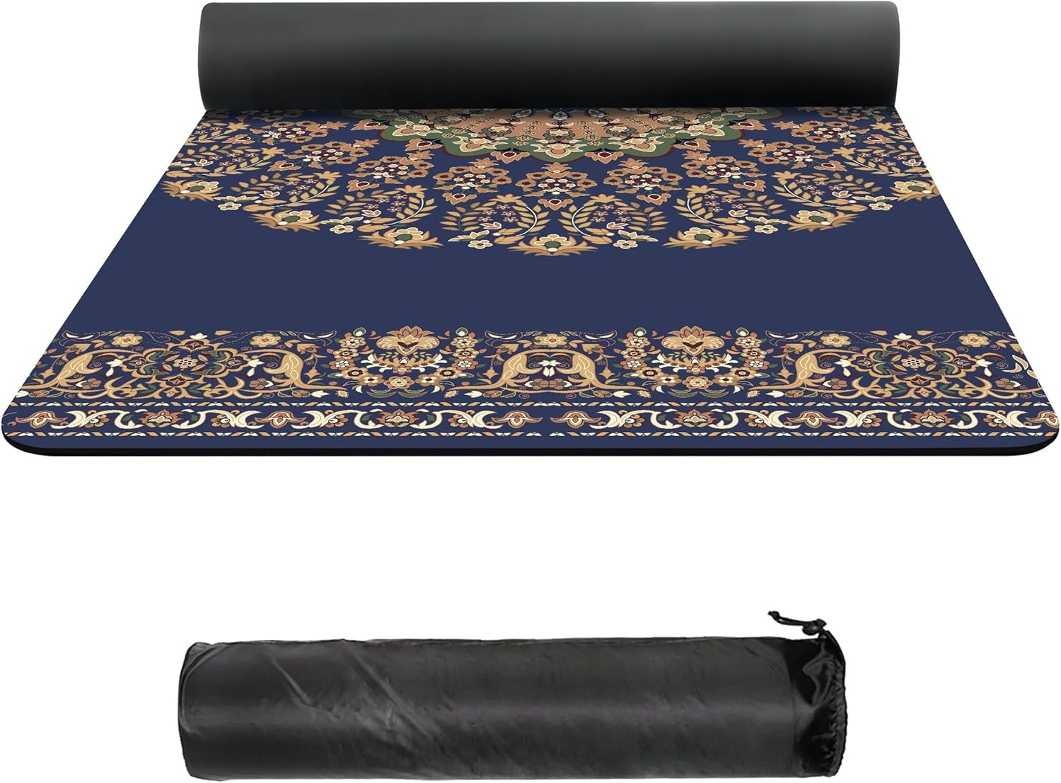 Suede TPE Yoga Mat High Density Non Slip Yoga Mats with Carrying Bag,72&Prime;X32&Prime; Ext