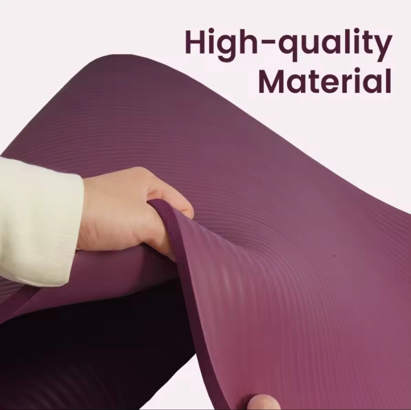 Extra Thick 1/2 Exercise Yoga Mat – Black