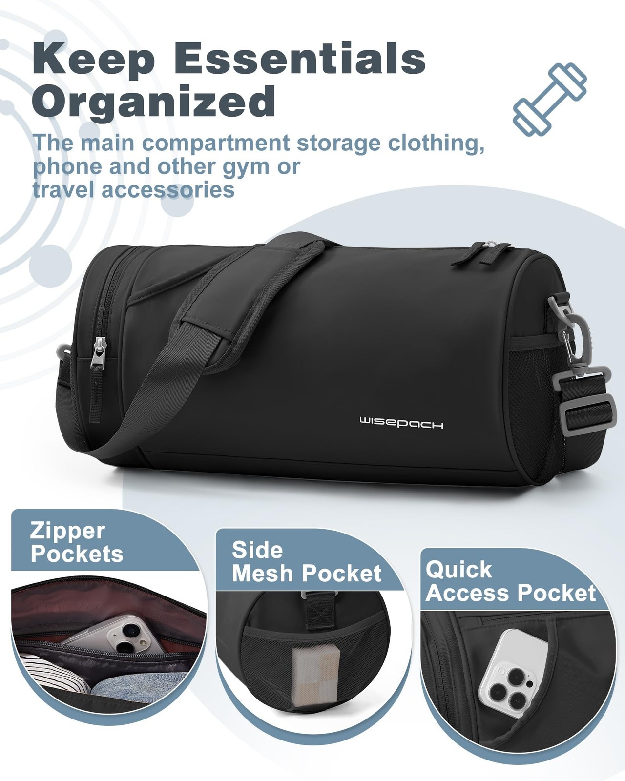 Small Gym Bag for Women,Waterproof Mini Duffle Bag Womens Spotrs WorkoutBags …