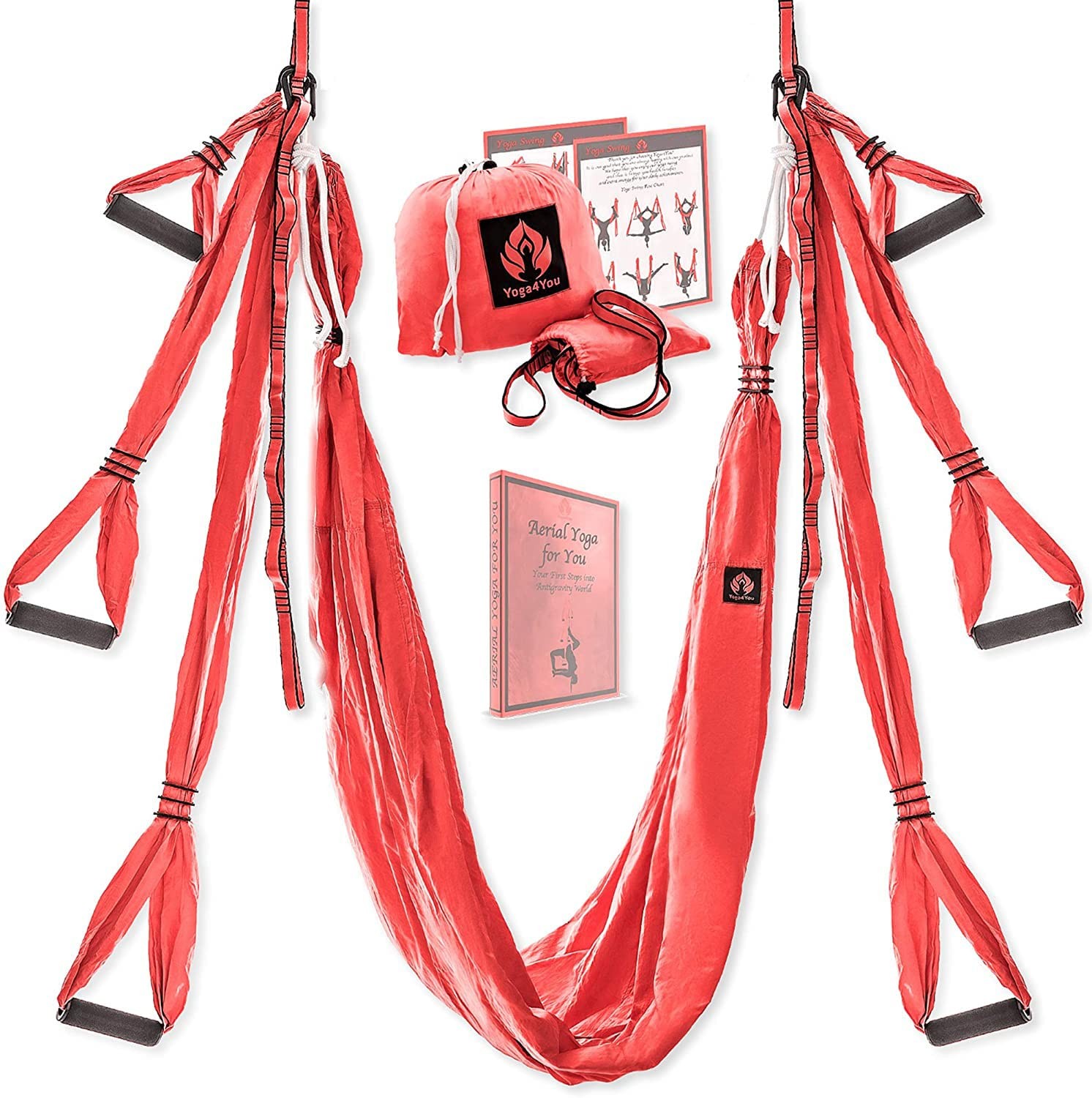 Aerial Yoga Swing Set – Yoga Hammock Hanging Swing – Aerial Sling Inversion F…