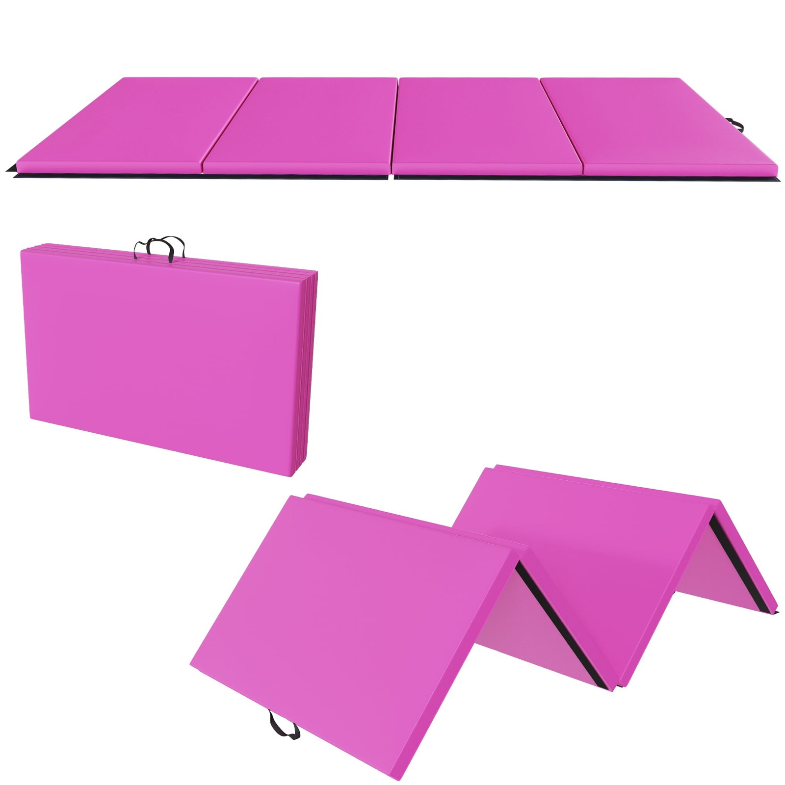 Versatile 4&rsquo;x8&rsquo;x2&Prime; High-Density Gym Mats Extra Thick Anti-Tear Easy-Clean