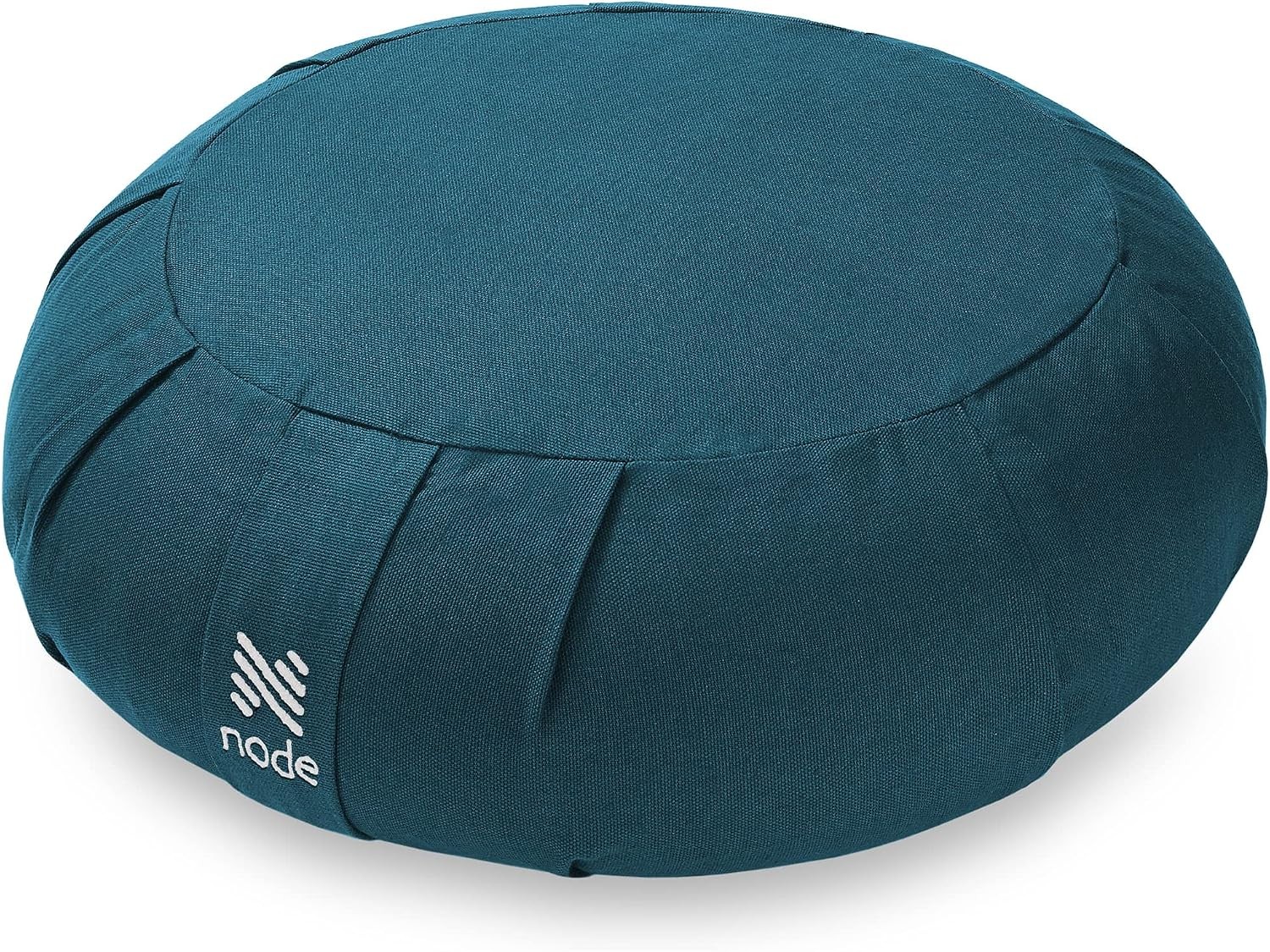 Zafu Meditation Cushion 15&Prime; Round Buckwheat Yoga Pillow with Organic Cotton
