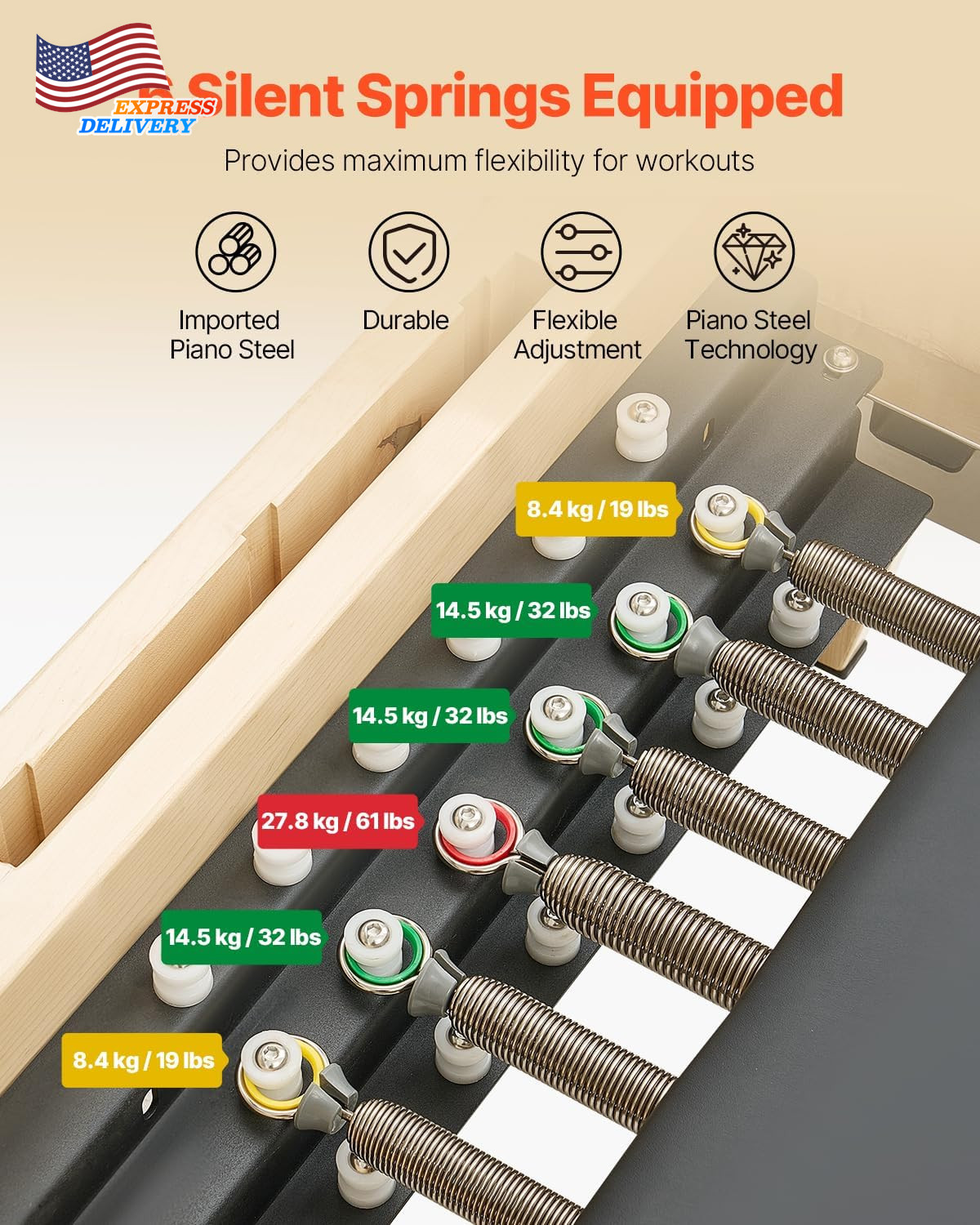 Pilates Reformer Machine Jump Board Reformer Box Spine Corrector Springboard
