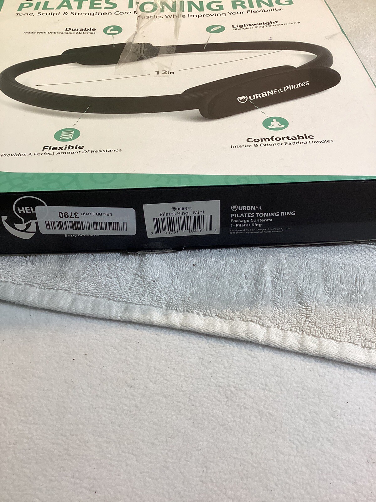 URBNFit Pilates Ring – 12&Prime; Magic Circle w/Dual Grip, Foam Pads 12 Inch, Teal