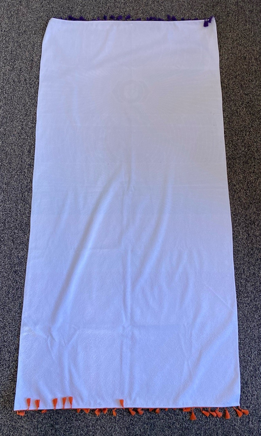 Rainbow Chakra Yoga Towel, 59”x 29.5”