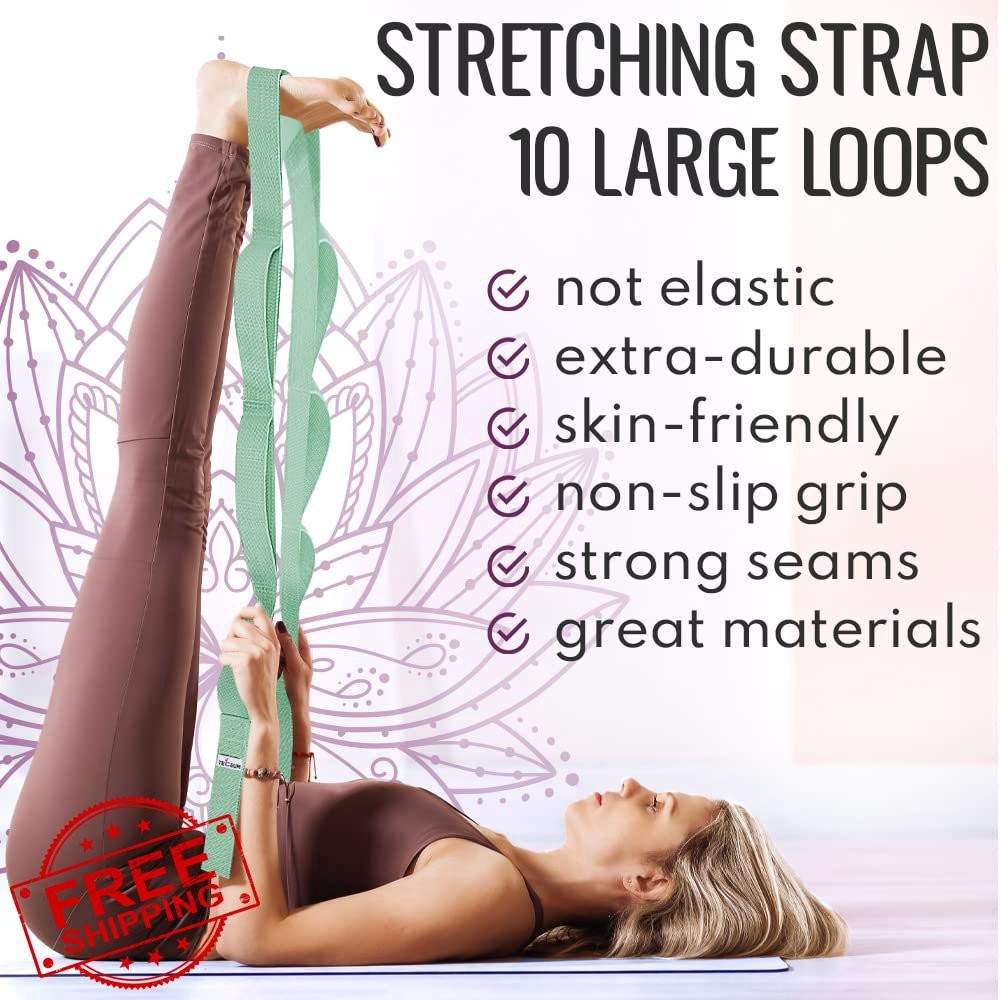 TECEUM Stretching Strap Light Green Polyсotton