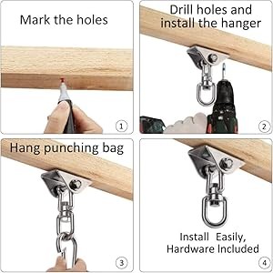 Hammock Hanging Kit, 1000 lb Capacity Heavy Duty 360° Rotate Swing Ultra