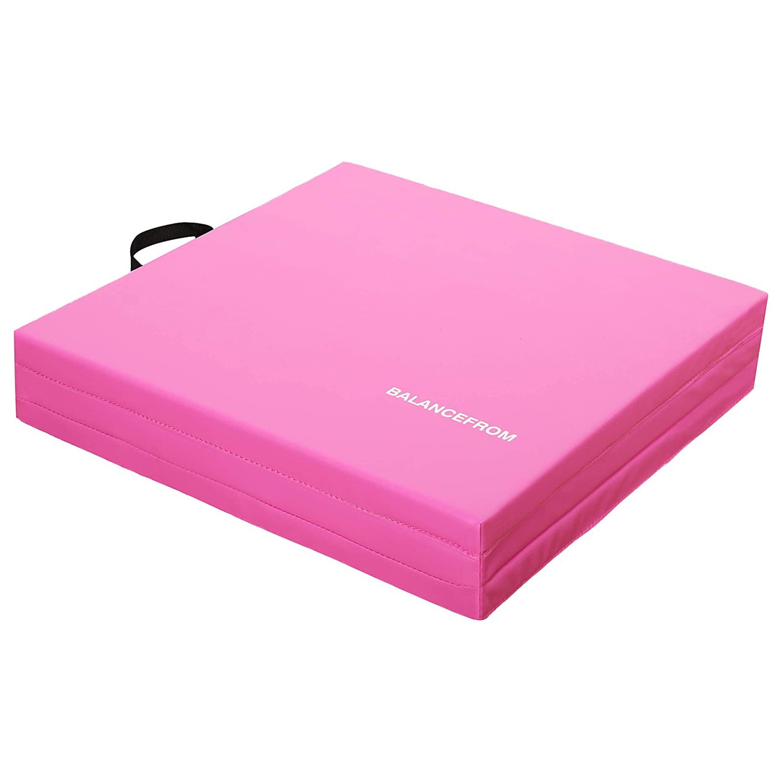BalanceFrom Fitness GoGym 6&rsquo;x2&rsquo;x1.5&Prime; Folding 3 Panel Exercise Gym Mat, Pink
