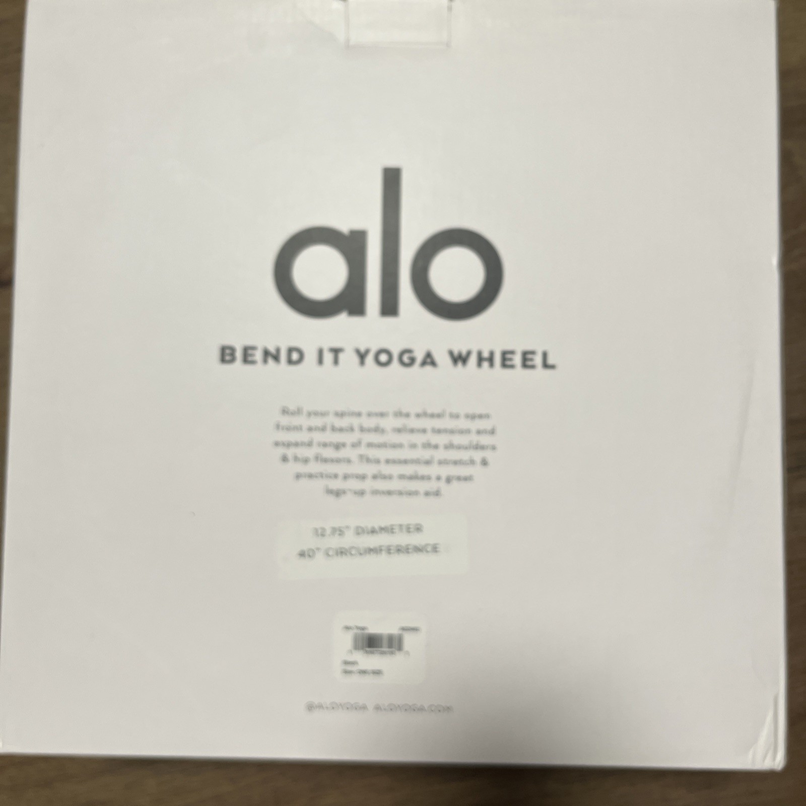 NWB ALO Bend It Yoga Wheel- BRAND NEW, Stretch, De-STRESS, Backbend Aid