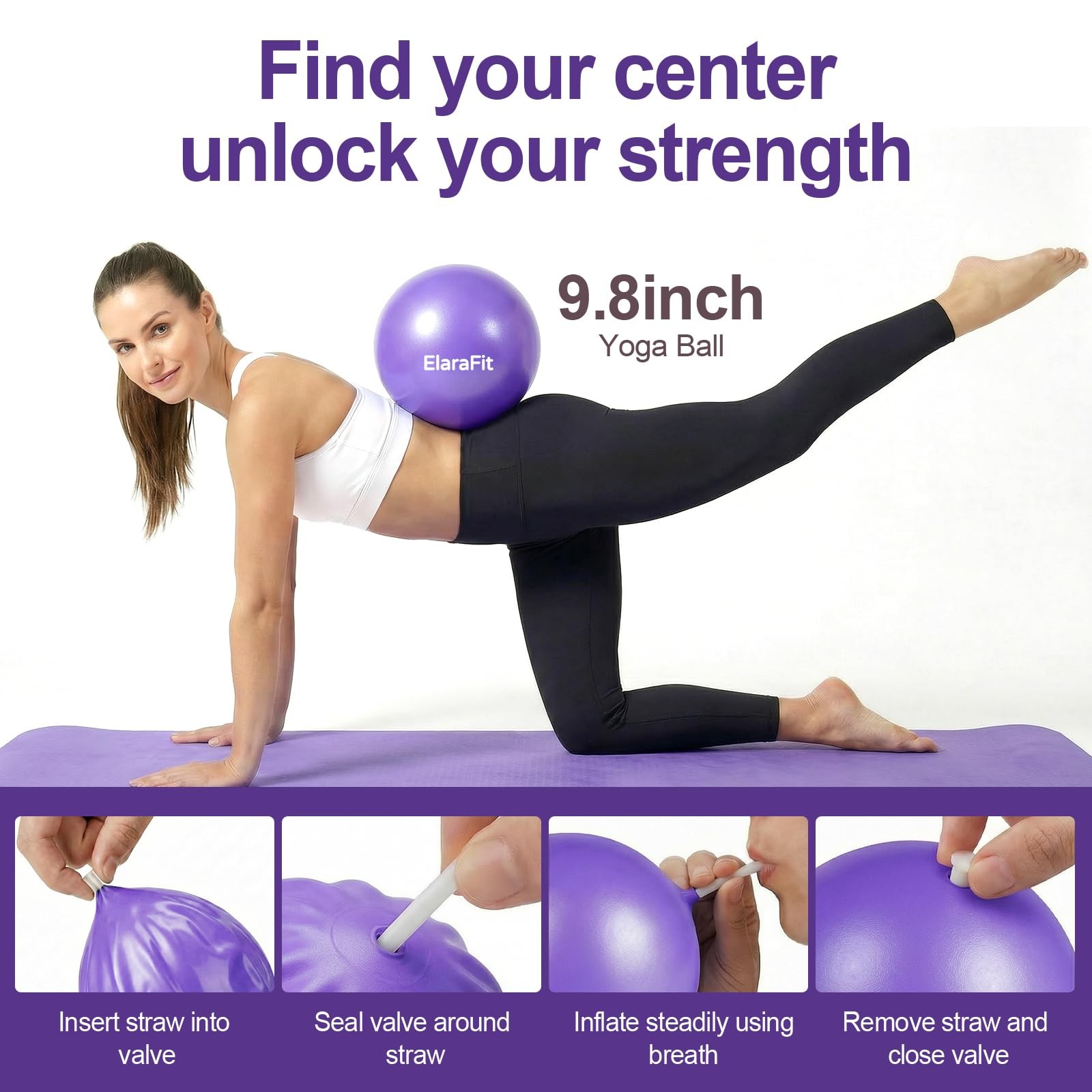 13 Piece Pilates Kit for Women, Home Pilates Ring and Ball Set with 5 Resista…
