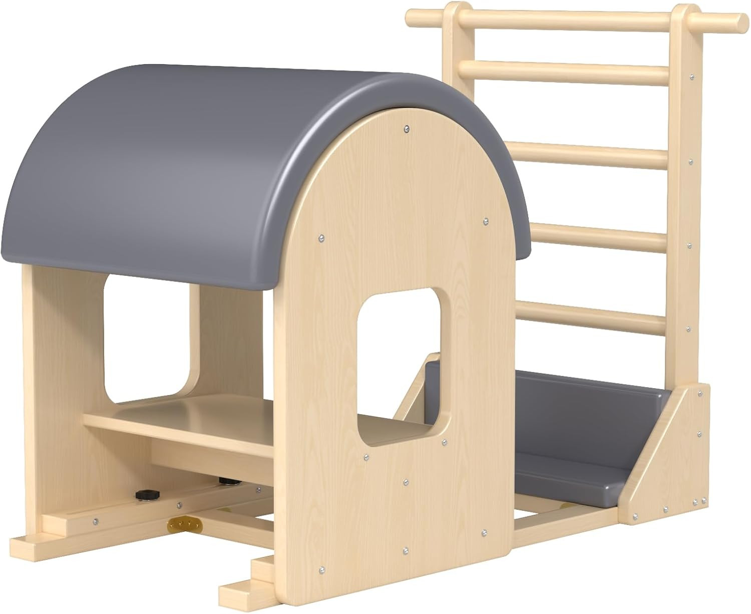 Wooden Pilates Ladder Barrel for Home Workout – Core Strength & Balance Trainer