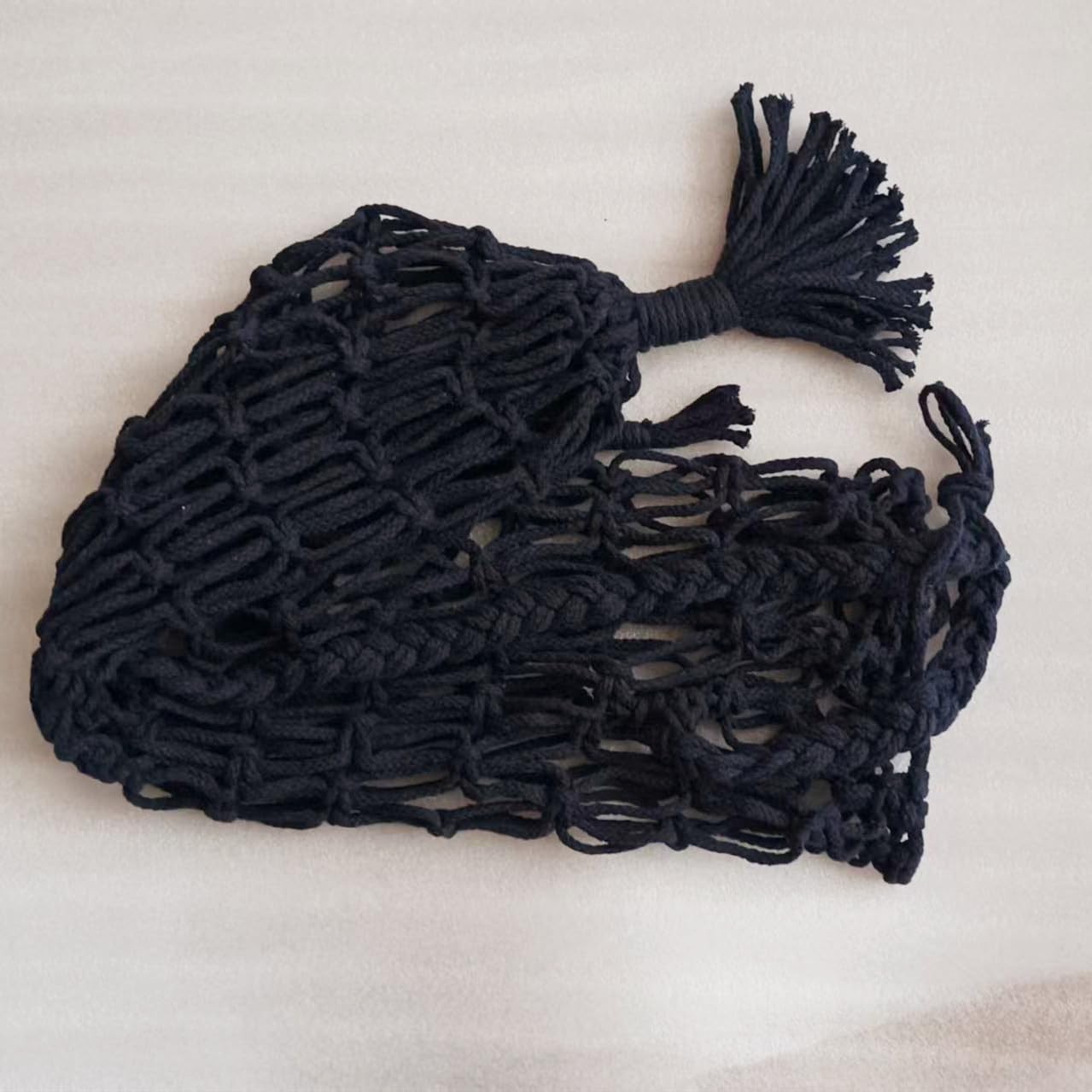 Macrame Yoga Mat Carrier Bag, Suitable for most Yoga Mats navy blue
