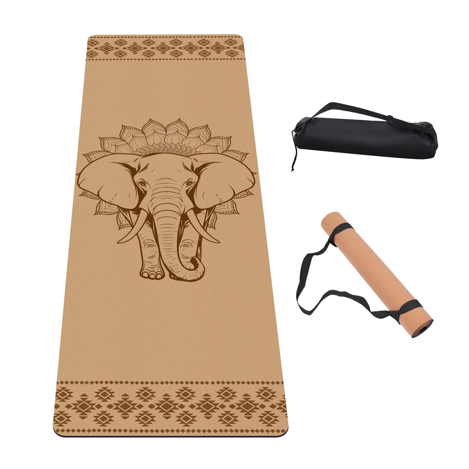 Premium Cork Yoga Mat Non Slip Thick Cork Exercise & Fitness Mat for Yoga, Pi…