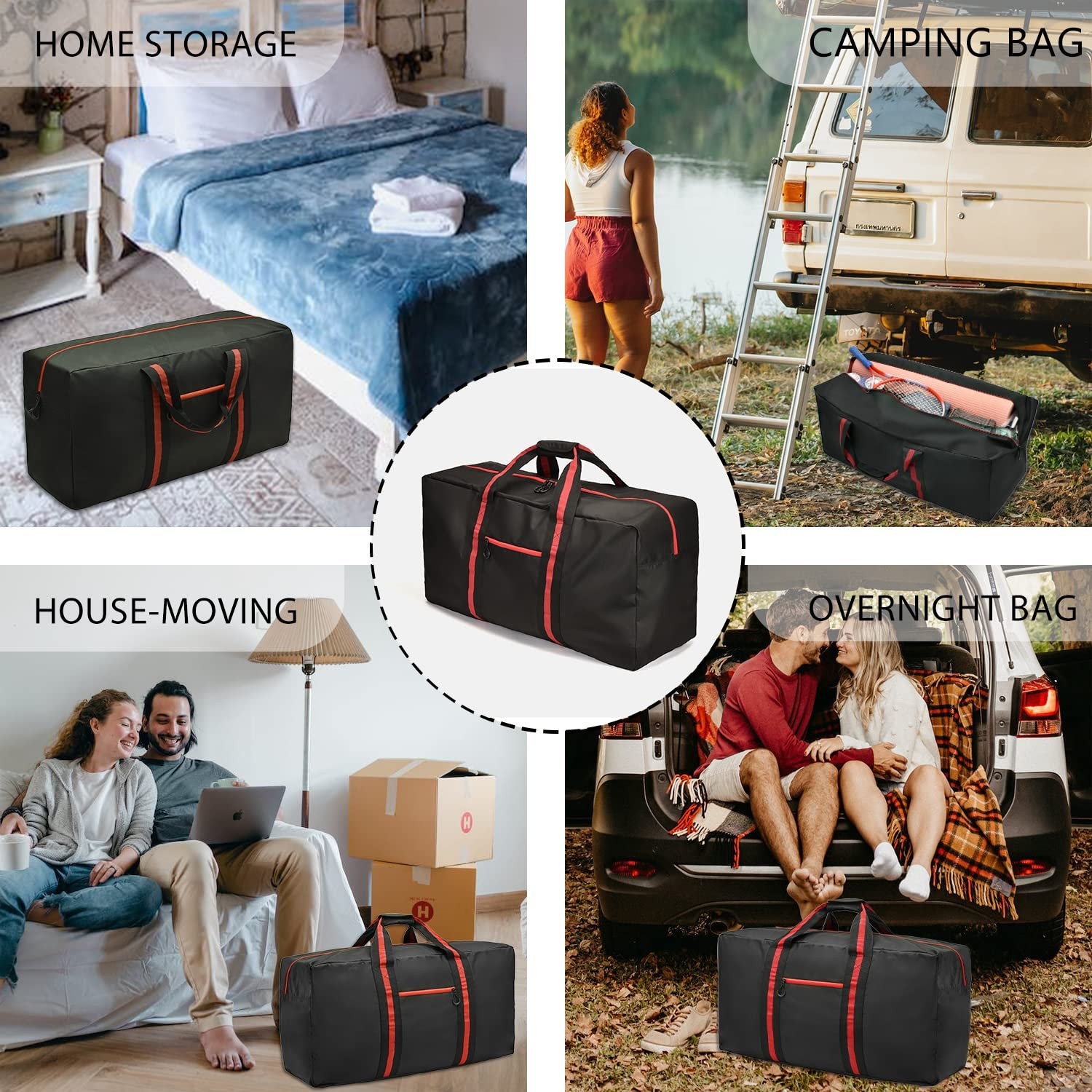 100L Large Duffle Bag for Travel 31.1” Diffle Bag – Overnight Weekender Ca