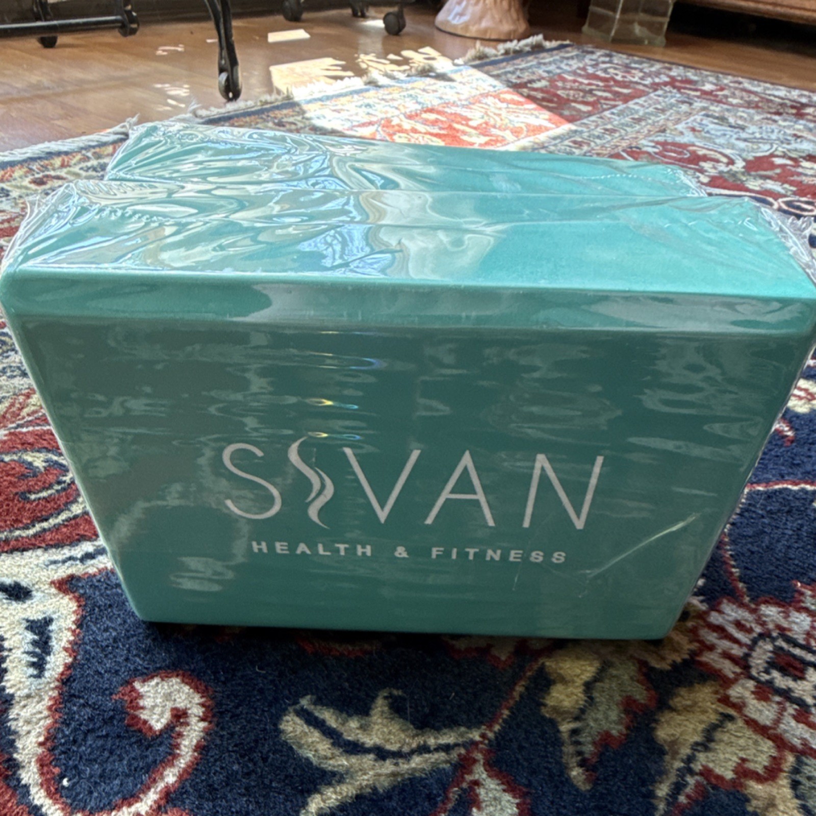 Sivan Health & Fitness Foam Yoga Blocks Set of 2 Turquoise Unisex Adults Yoga