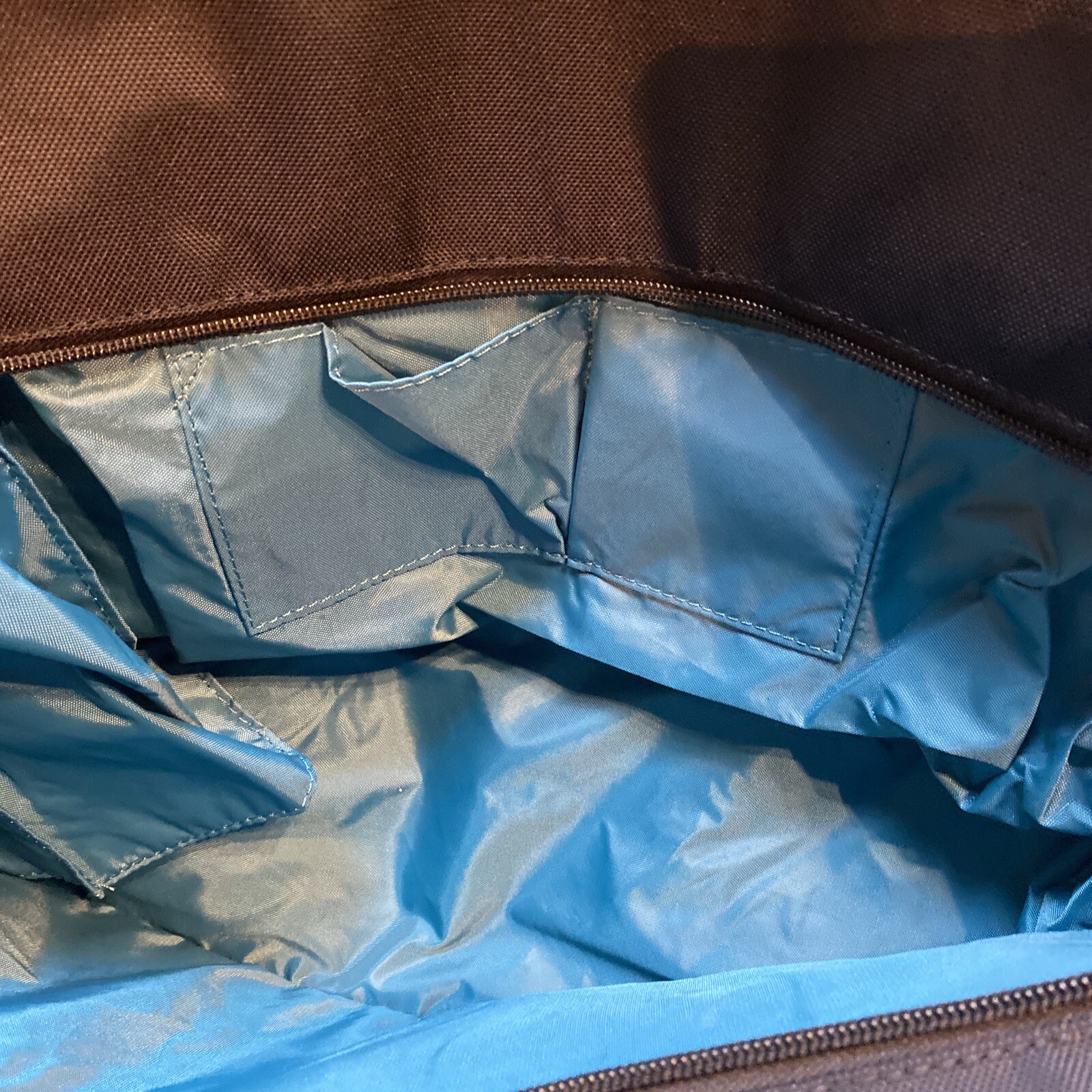 HOTDOG Yoga Gear Carrying Gym Travel LG. BAG Onyx/Aqua Heavy Nylon NICE NEW NWT