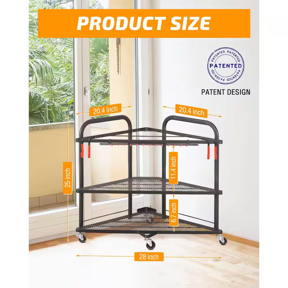 Heavy-Duty Dumbbell and Yoga Mat Storage Rack for Home Gym