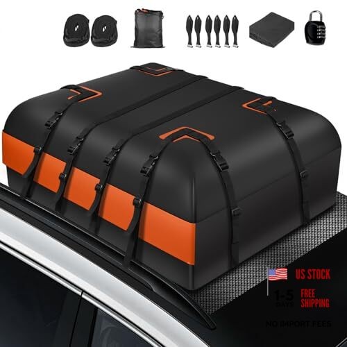 Car Rooftop Waterproof Bag,20 Cubic Feet Large Capacity 20 Cubic feet