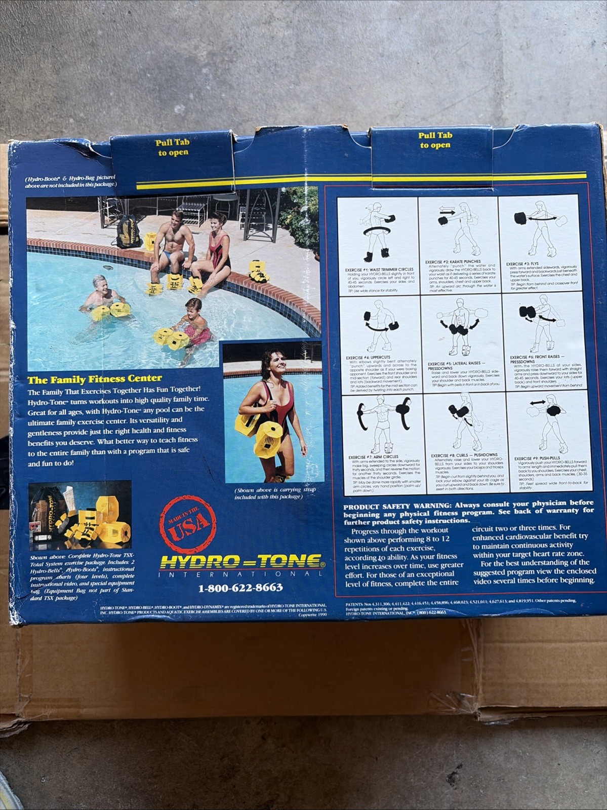 Pair Hydro Tone Aquatic Exercise Systems Water Resistance Dumbells System-1 Box